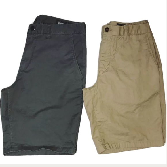 Bonobos Other - Lot (2) Bonobos Washed Chinos Shorts Khaki Green